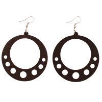 Drevené náušnice - Kruhy