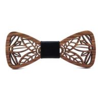 Drevený motýlik - Kvety s čiernym stredom