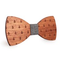 Drevený motýlik - Kotvy, šedý stred