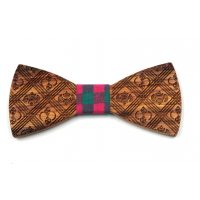 Drevený motýlik - Elegantný s ornamentmi