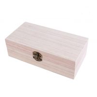 Darčeková krabička drevená - Kovaná, svetlá