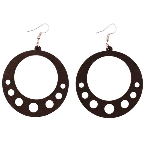 Foto - Drevené náušnice - Kruhy